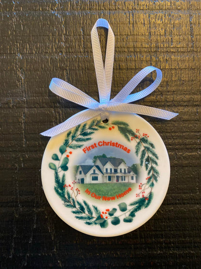 Custom Ceramic Ornament for Realtors