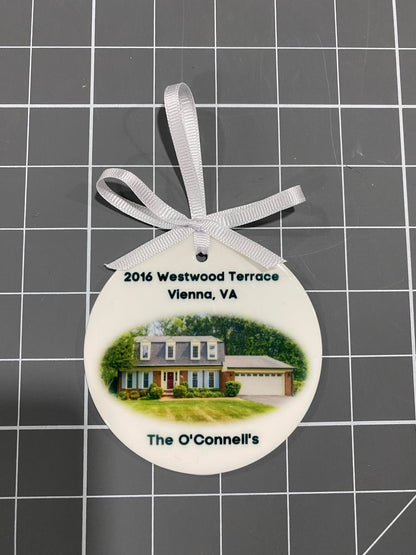 Custom Ceramic Ornament for Realtors