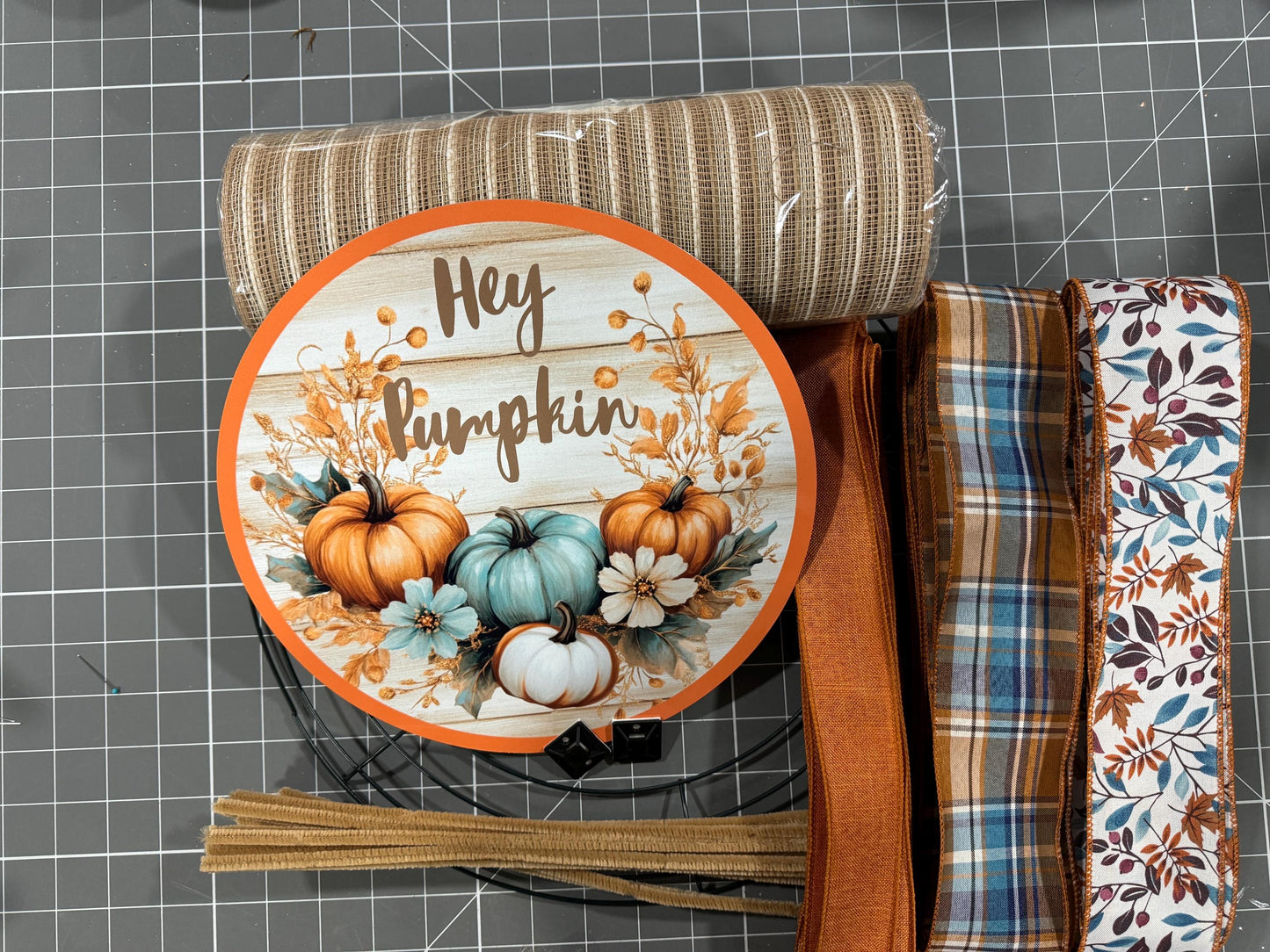 DIY Fall Pumpkin Patch Wreath Kit