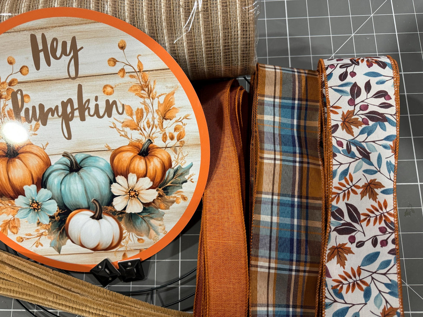 DIY Fall Pumpkin Patch Wreath Kit