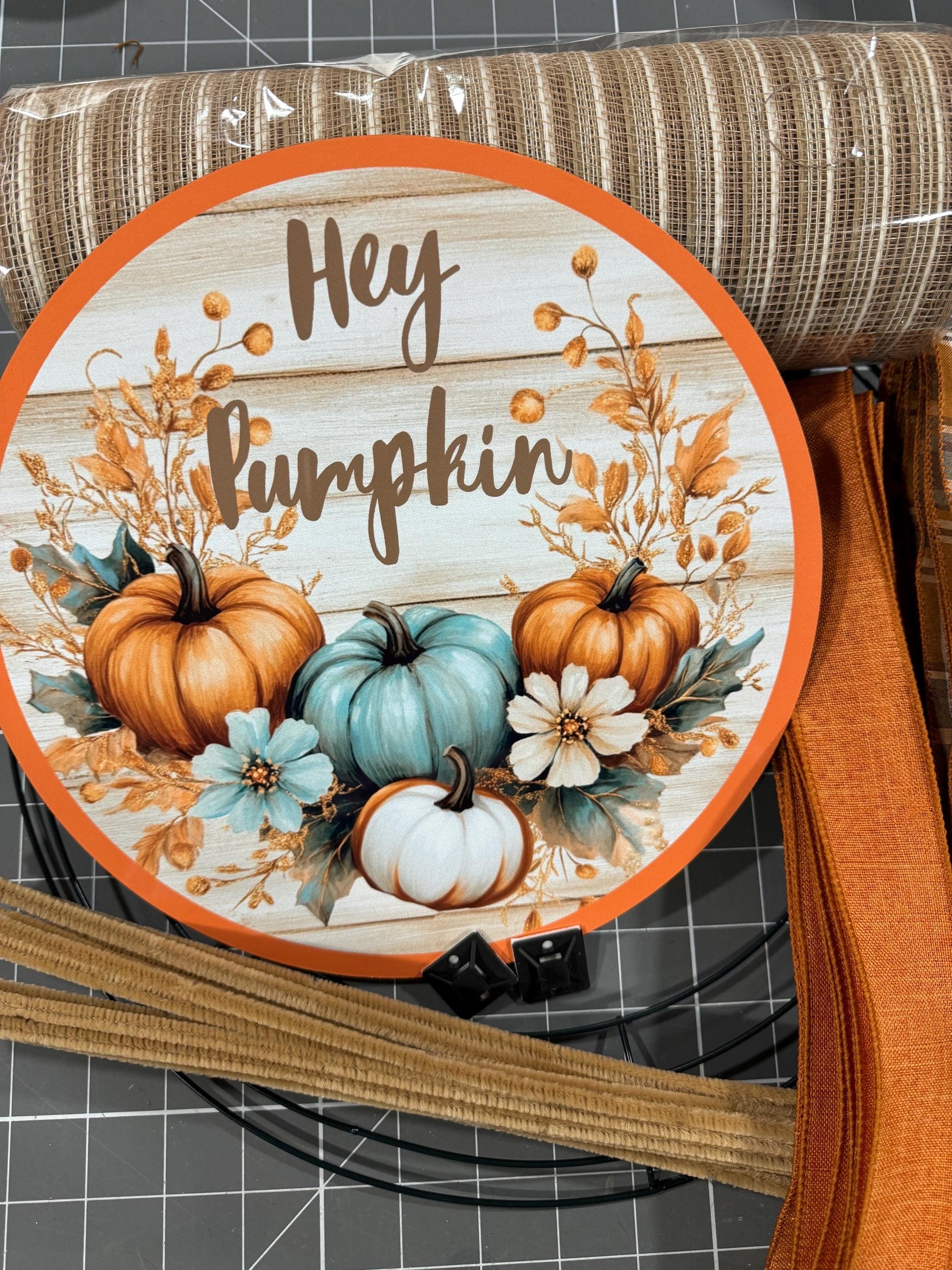 DIY Fall Pumpkin Patch Wreath Kit