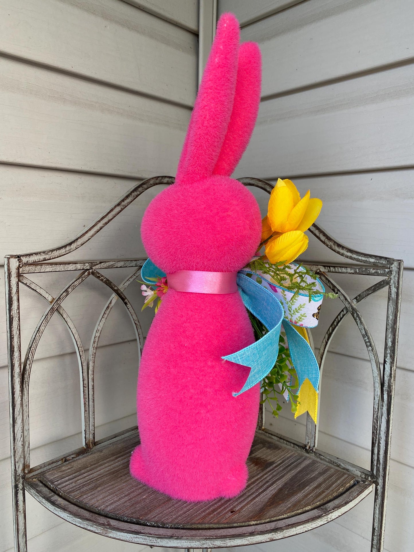 Yellow Bunny Rabbit Spring Flower Arrangement