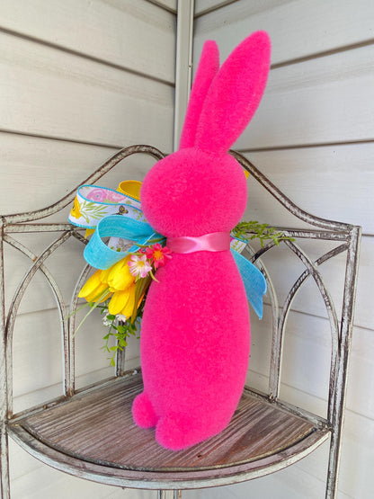 Yellow Bunny Rabbit Spring Flower Arrangement